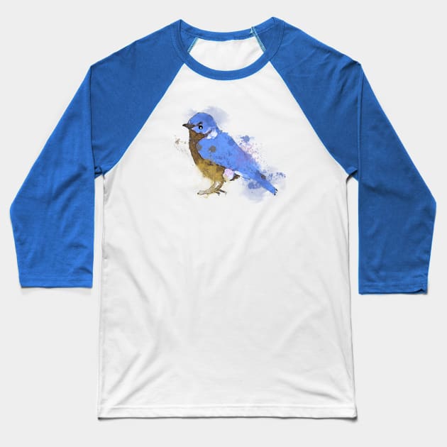 Cute Bluebird Baseball T-Shirt by Scarebaby